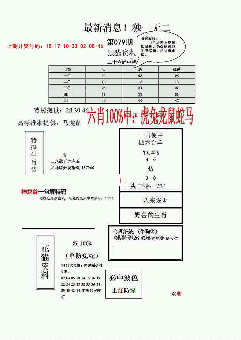 079期独一无二(正)[图]